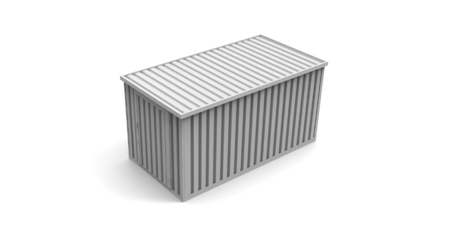  Flat Pack Secure Storage Container - External view	