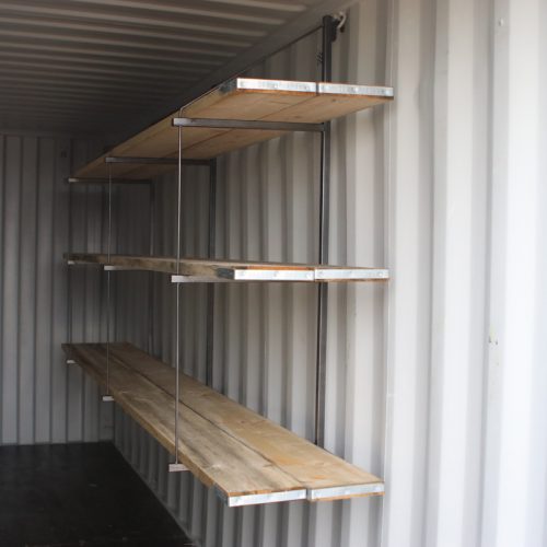 How does this rack up? - Quick to assemble container racking installed internally, using the lashing rings.