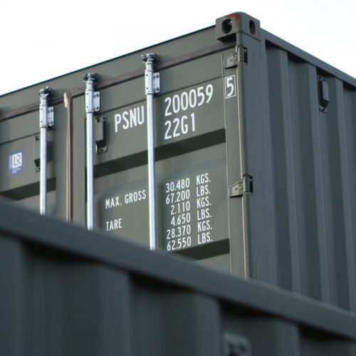 I see you - One of our PSNU 20ft new ‘one trip’ shipping containers making an appearance.