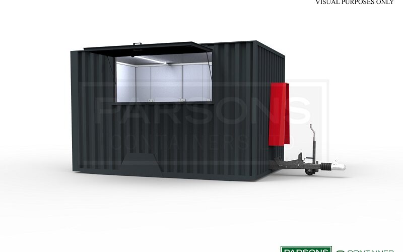  12ft Moveable Catering Container (on ground)	