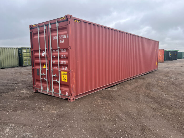 40ft high cube 2021 plated shipping container in red