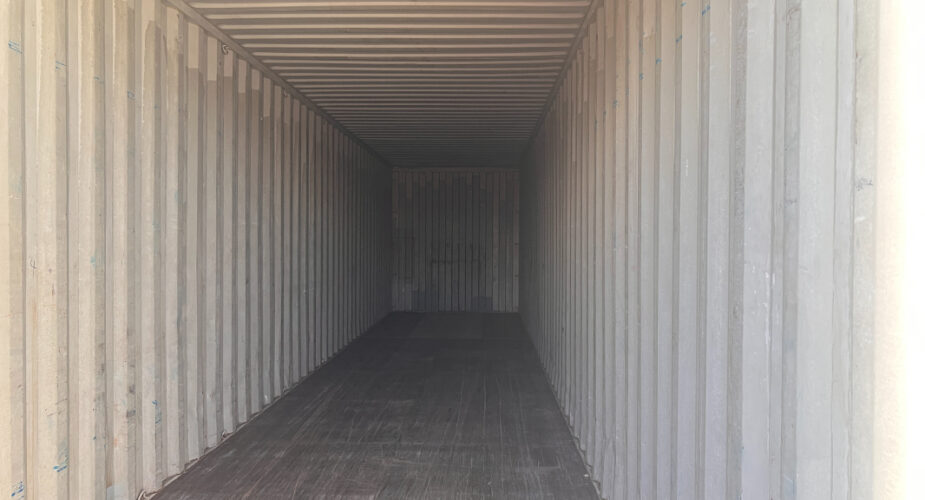  Internal of a Grey 40ft Used HC Container in Darlington A66	